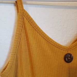 Yellow Bell bottom Jumpsuit